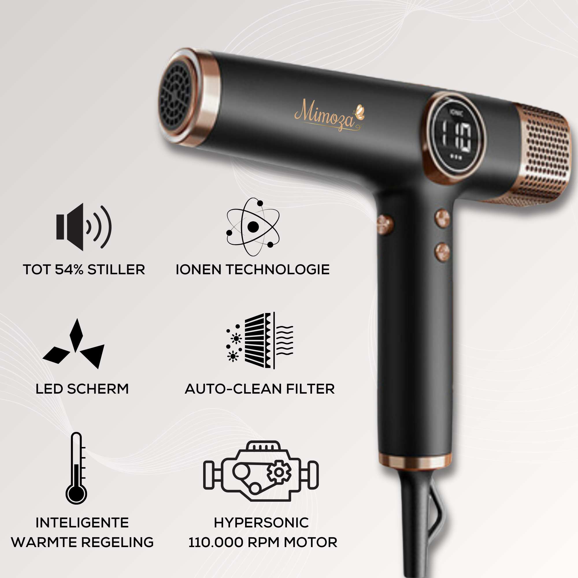 Mimoza Ultra Dynamic Airstyler | Locken und gerade